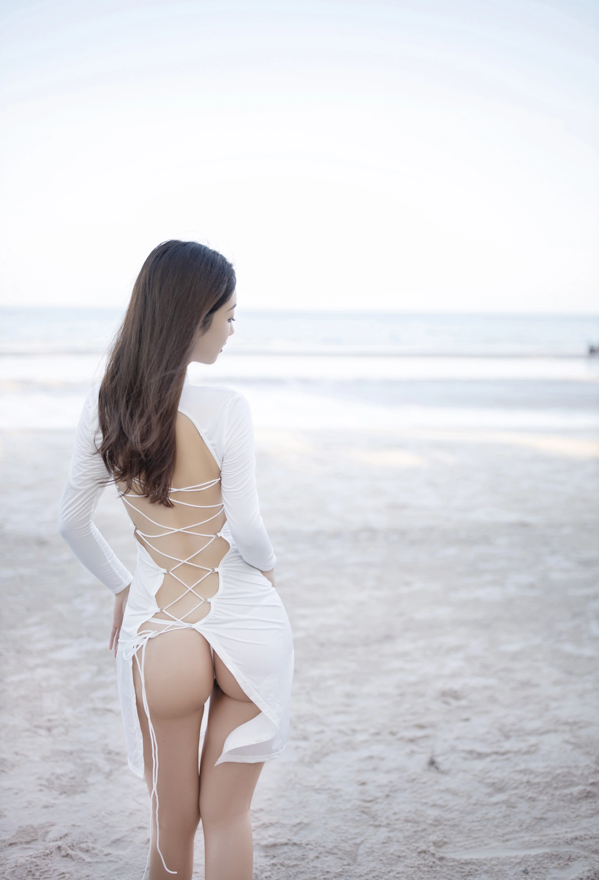 唐安琪 – NO.021 内购无水印 NO.8110 性感白裙激凸 2